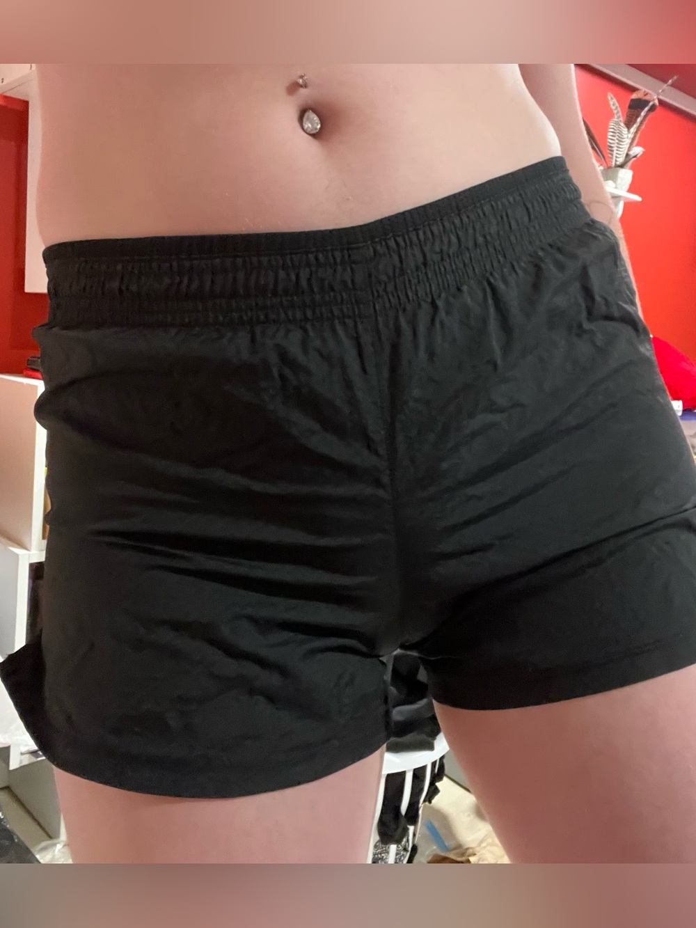 Nike Black Womens Athletic Shorts